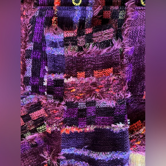 LUCILLE CRIGHTON Handwoven Artisan Jacket Size 8 - Picture 9 of 10